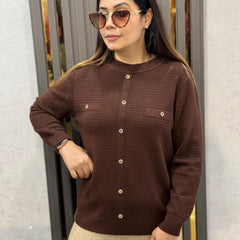 Brown Winter Premium Top For Women