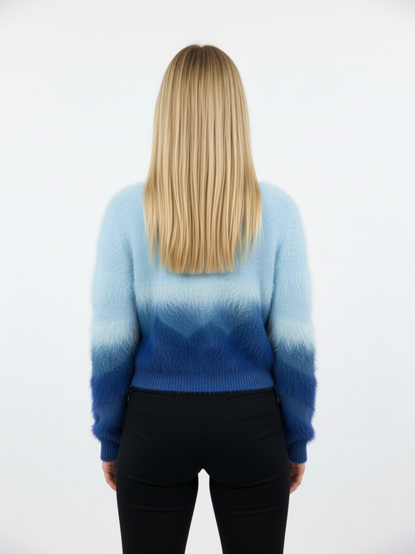 Premium Fuzzy Knit Cardigan with Pearl Buttons